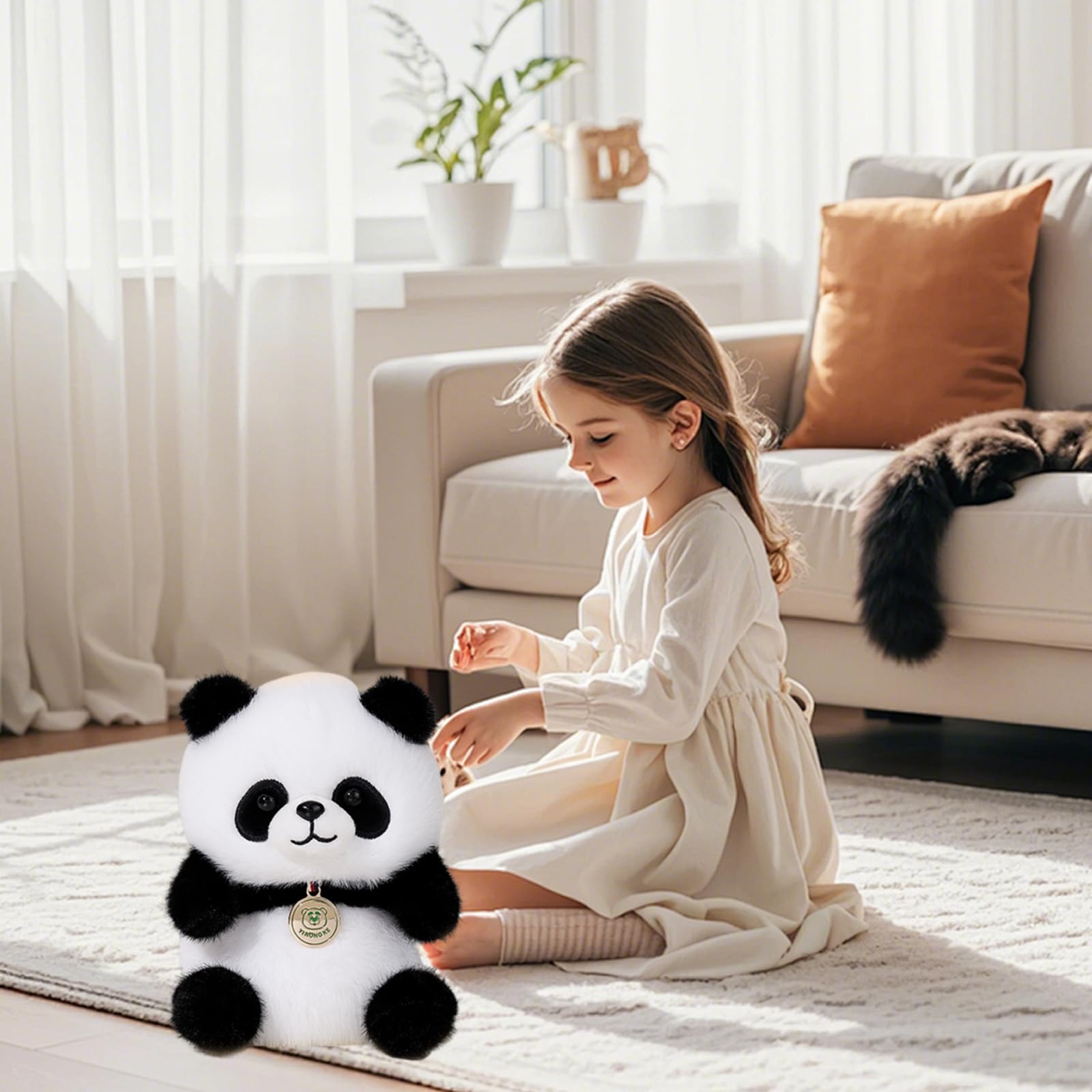 Realistic Panda Plush, 2025 New Ultra-Soft Plush Mimics The Natural Movements Like A Real Panda, Ease Stress And, Science-Backed Comfort,Includes Gift Box - Image 3