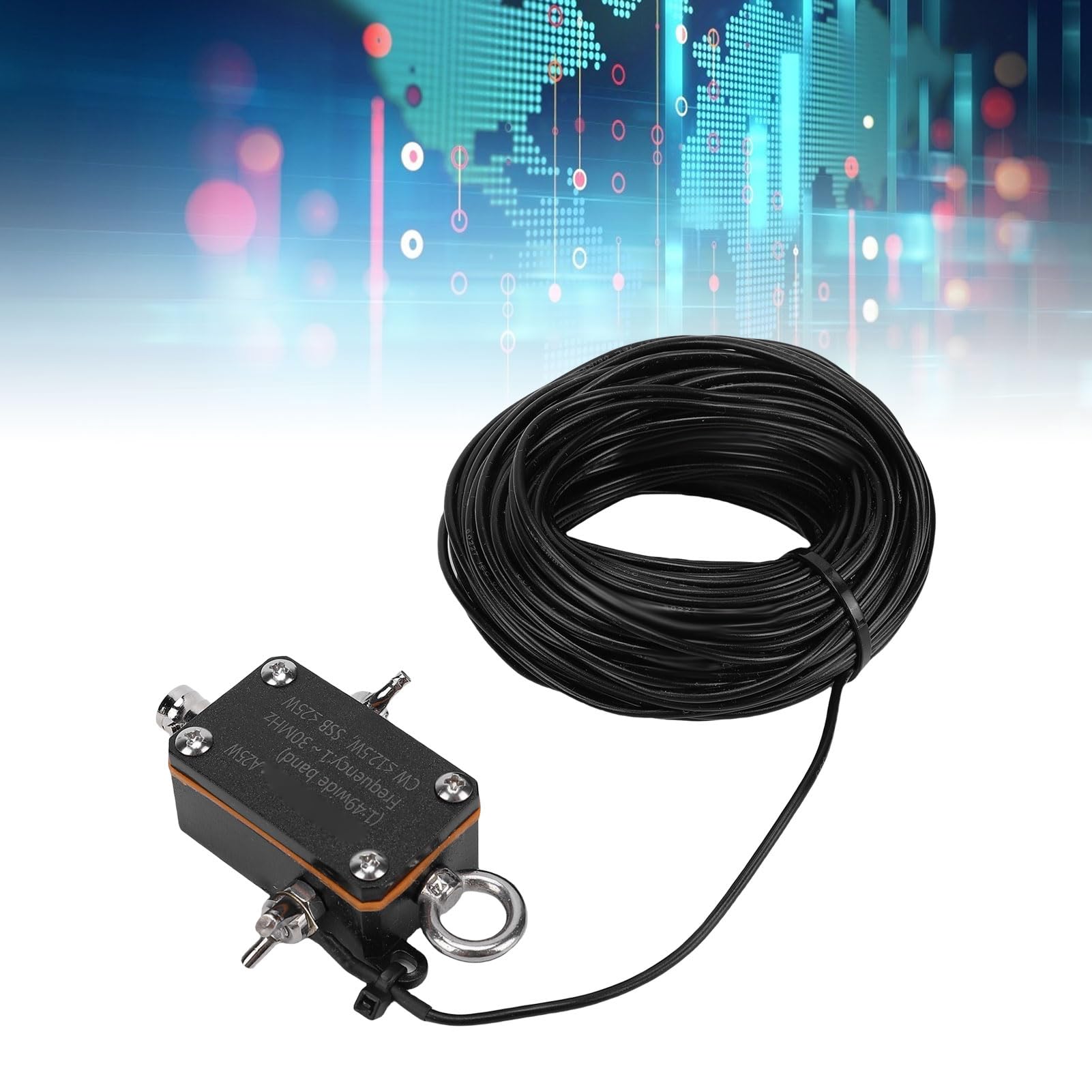 Antenas Portátiles de Corta, Fáciles de Instalar, Antenas de Radio Alimentadas con Extremo HF de PVC para Actividades Al Aire Libre, 1-30MHZ