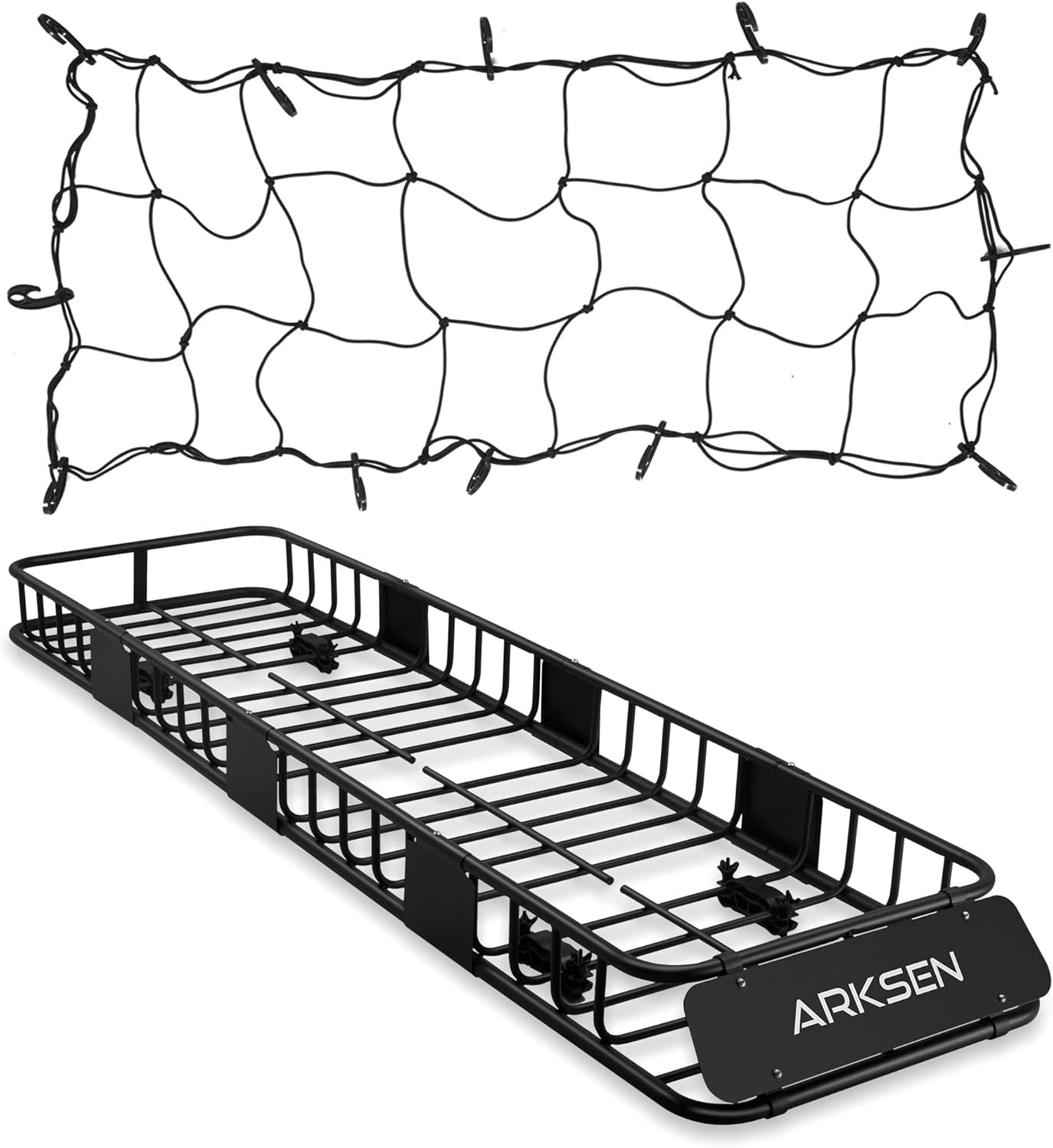 ARKSEN 84"x23"x6" Long and Narrow Car Roof Rack Cargo Carrier Rooftop