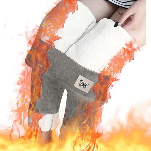 Miniatura 4 de oelaio Women's Fleece Lined Leggings High Waisted Plus Size Thermal Winter Hiking Running Pants Butt Lift Yoga Thick Tights Gray