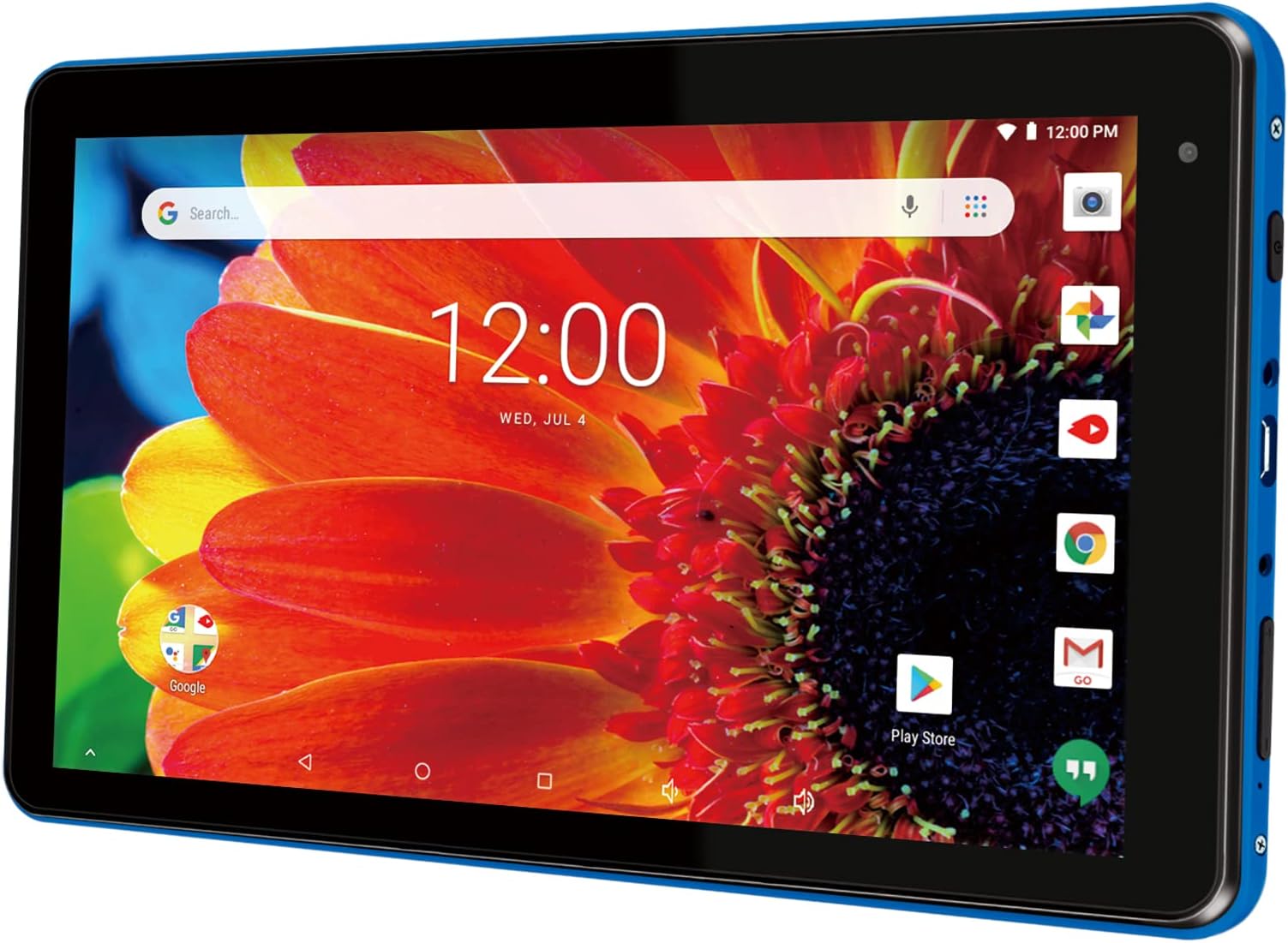 RCA Premium High Performance Voyager 7" 16GB Touchscreen Tablet Computer Quad-Core 1.2Ghz Processor 1G Memory 16GB Hard Drive Webcam WiFi Bluetooth Android 6.0-Blue