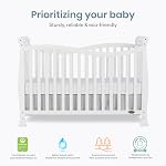 Dream On Me Violet 7 in 1 Convertible Life Style Crib, White
