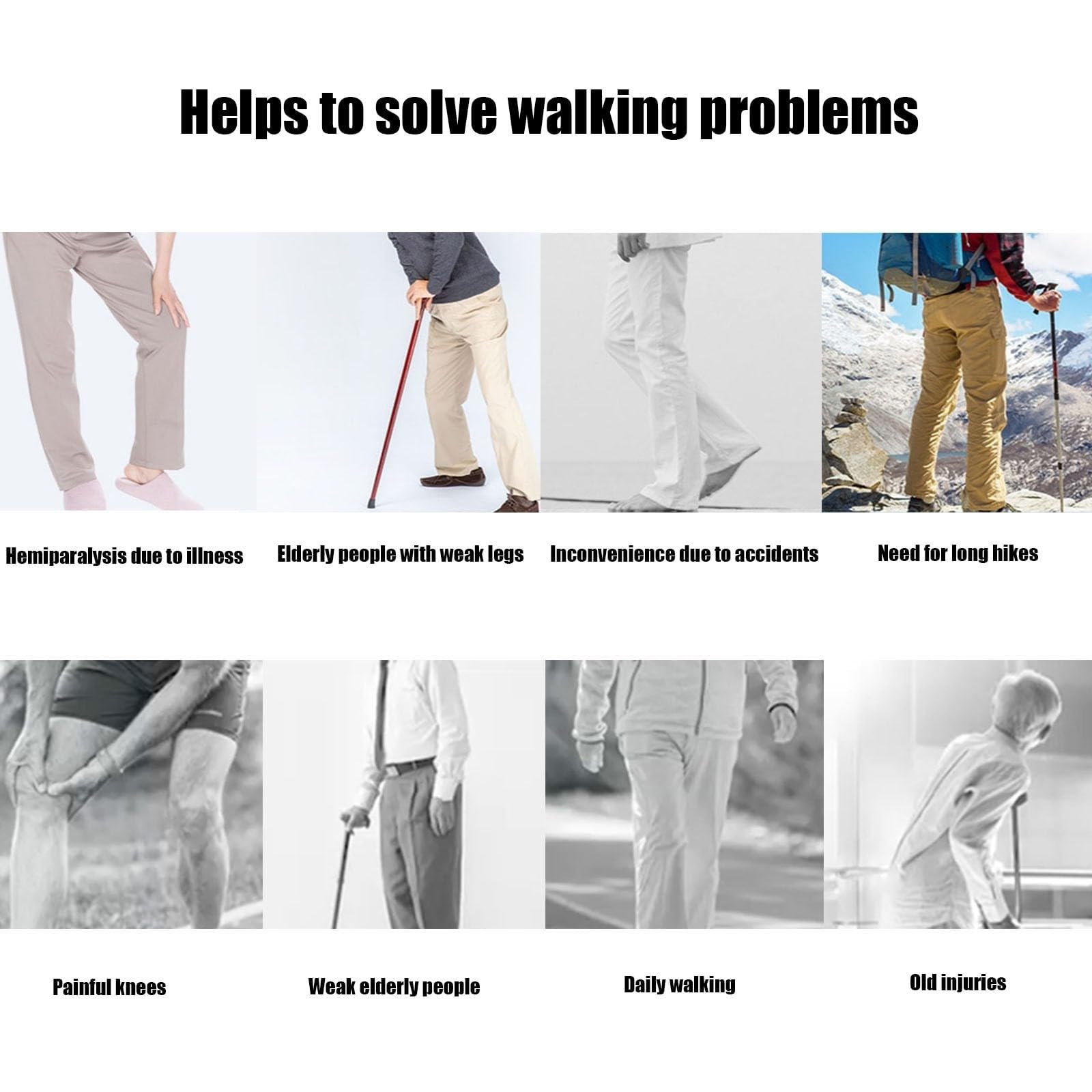 Exoesqueleto Biónico para Ayudar a Caminar, Equipo De Rehabilitación De Piernas, Ayuda para Caminar con Potencia, Entrenamiento De Rehabilitación De Miembros Inferiores Right Leg