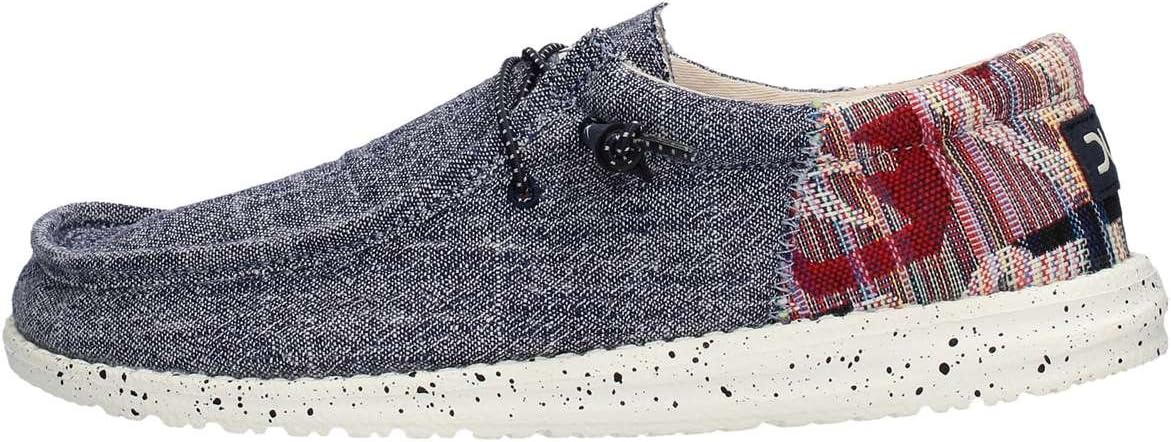 Dude Shoes Hey Wally Funk ETNO Blue Loafers