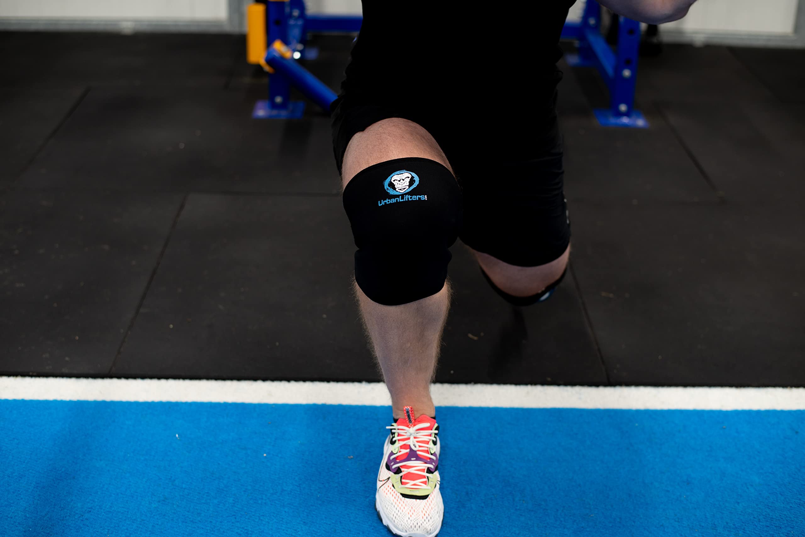 Ginocchiere (Coppia) Crossfit 7mm Knee Sleeves Ottimo Supporto, Calore, Compressione e miglioramento delle Prestazioni per Squats, WOD's, Crossfit, Weightlifting, Powerlifting