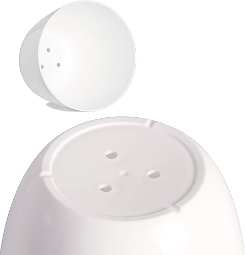 Miniatura 9 de Youngever Paquete de 24 mini macetas de plástico de 2 pulgadas, macetas de interior, maceta de jardinería blanca con drenaje, no incluye planta