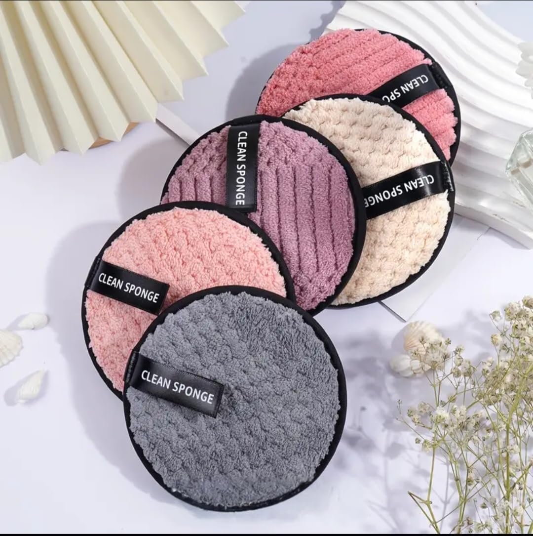 SUNKISSED Reusable Makeup Remover Cleansing Pads | Easily Removes Stubborn Face & Eye Makeup | Multifunctional, Safe for Oily, Dry or Sensitive skin(Pack Of 2) 1