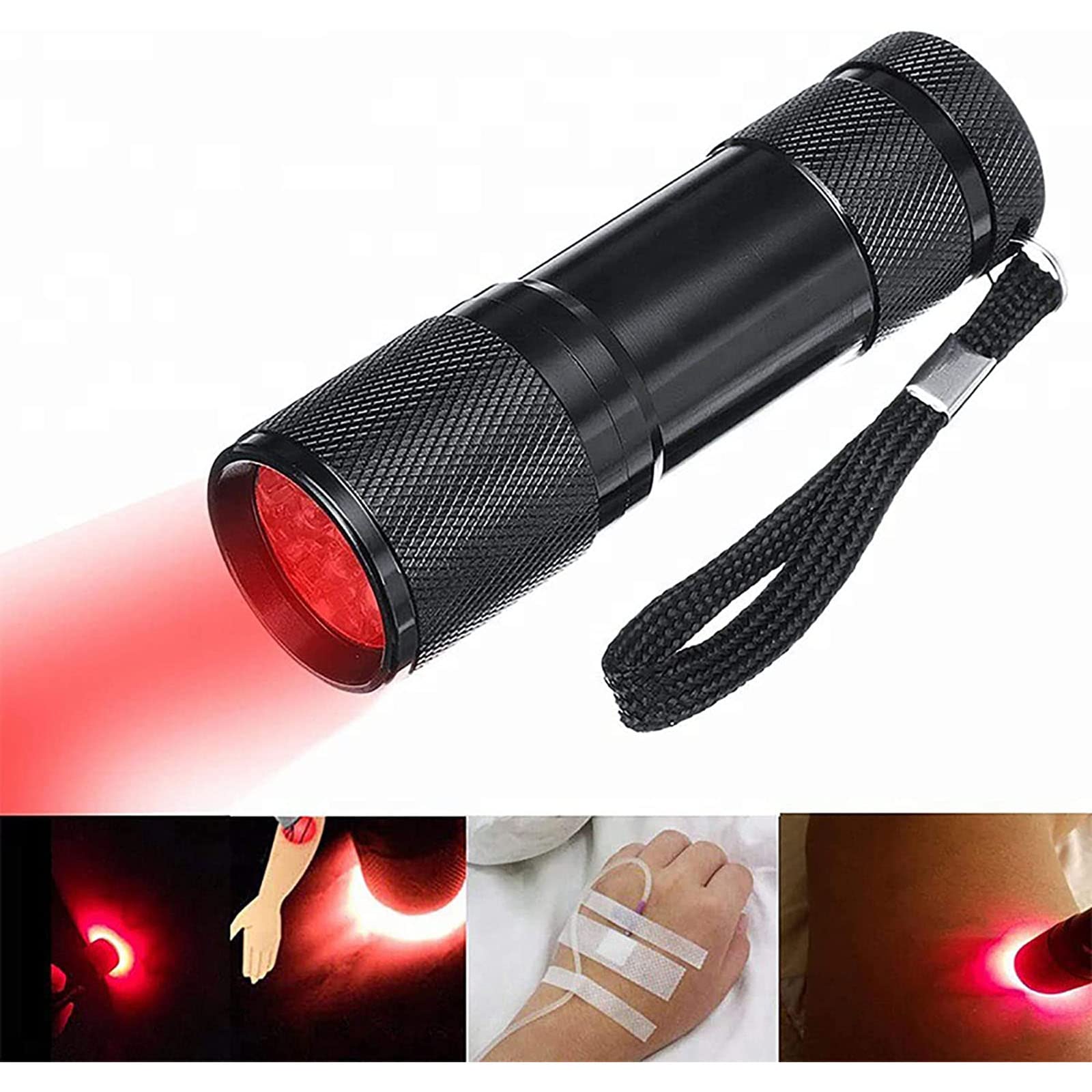 Amazon.co.jp: ポータブル静脈ファインダー、静脈を見つけるための赤色