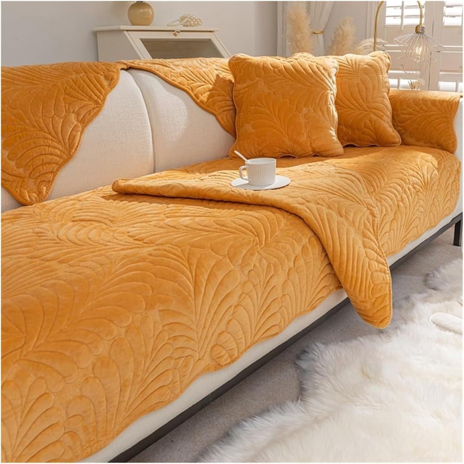 Jvfbjlf One Color Sofa Cover Suitable For 70X70cm Seats Stylish Stretch Sofa Cover Easy To Clean