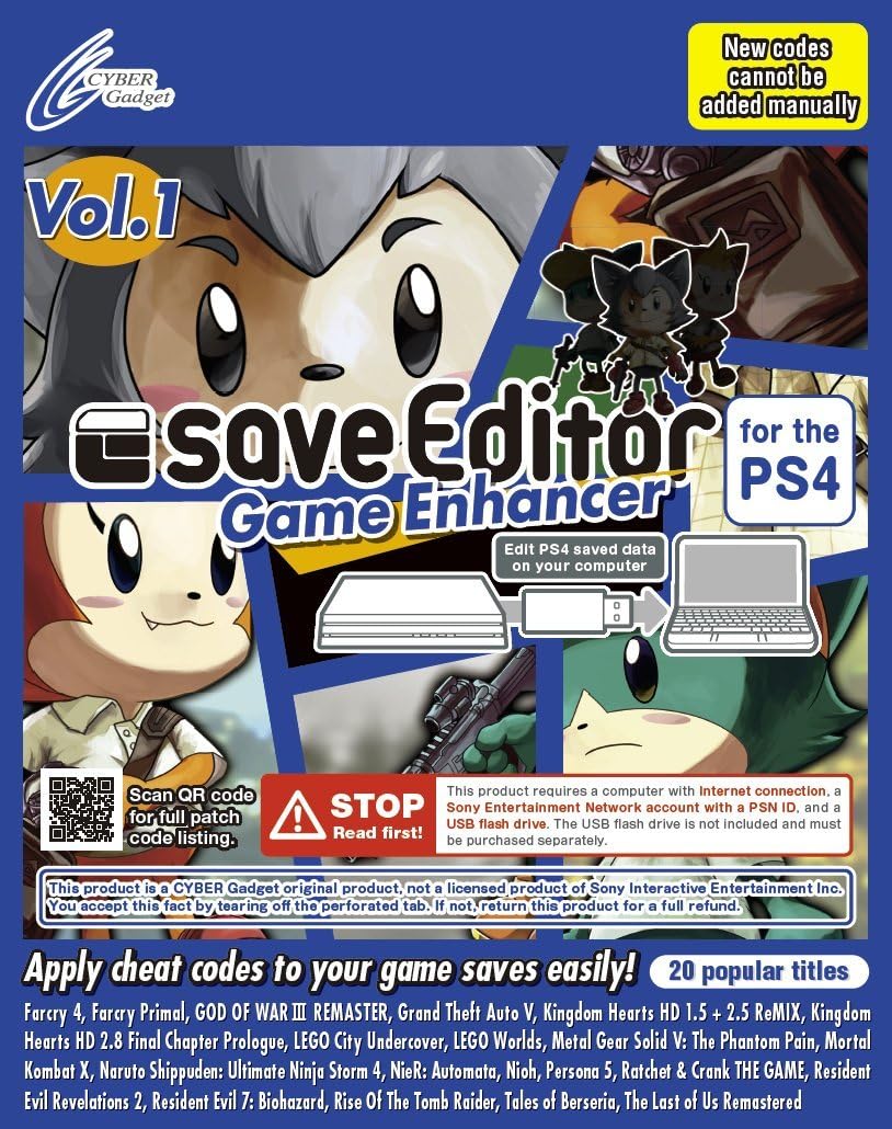 saveEditor Game Enhancer for The PS4 Vol.1