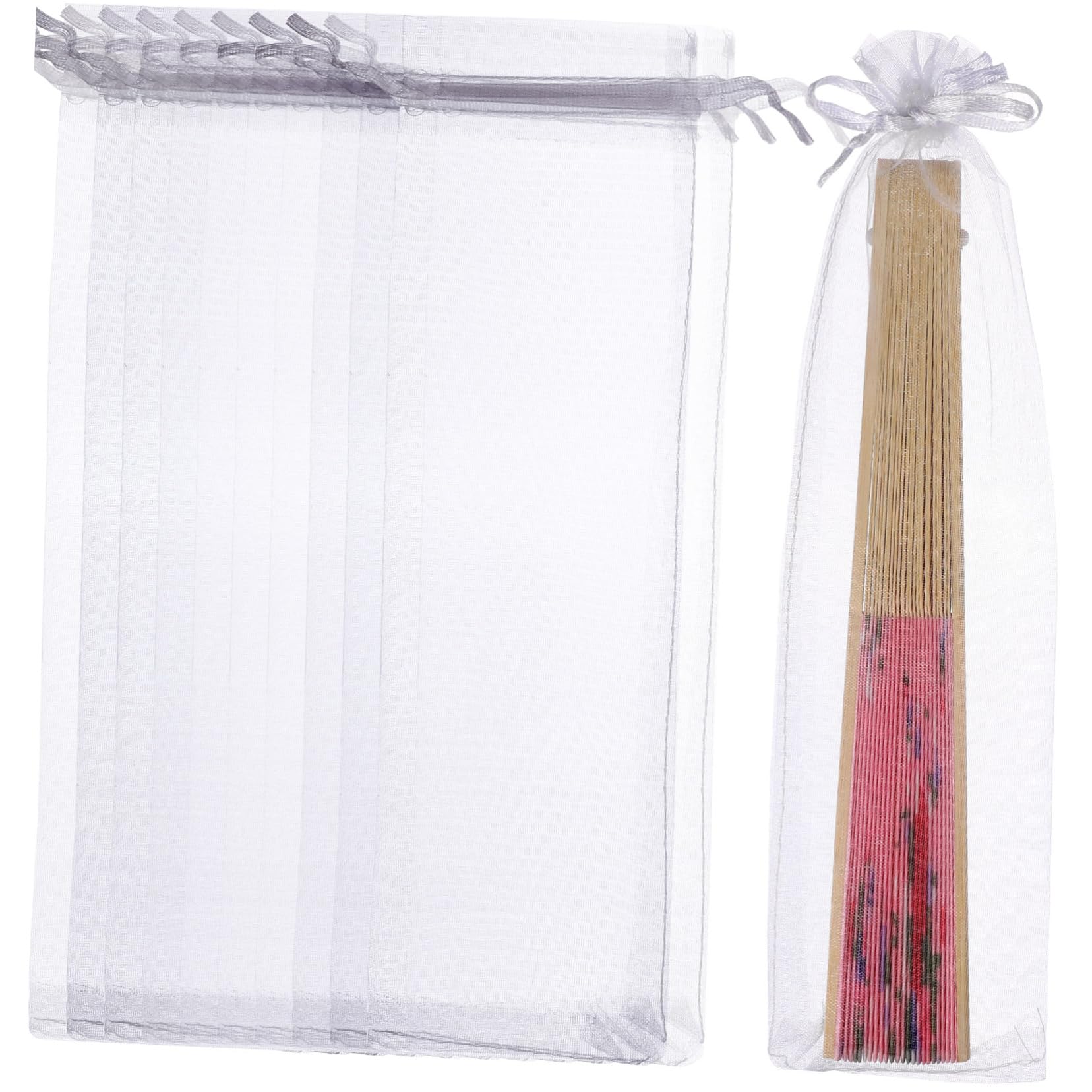 Healeved 50Pezzi Sacchetti Organza Con Coulisse Sacchetti Per Regali Per Matrimonio Compleanno e Cerimonie