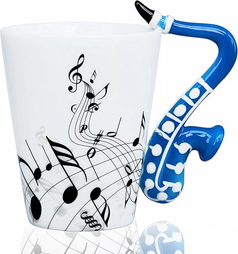Miniatura 16 de Taza de guitarra, taza de café de guitarra, regalo para guitarristas músicos, taza de guitarra de 13.5 onzas, regalos para amantes de la música