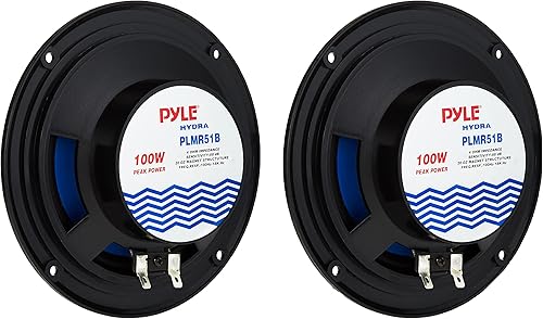 Miniatura 3 de Altavoces marinos duales de 5.25 pulgadas, 2 vías, impermeable y resistente a la intemperie, sistema de sonido estéreo de audio para exteriores, 1