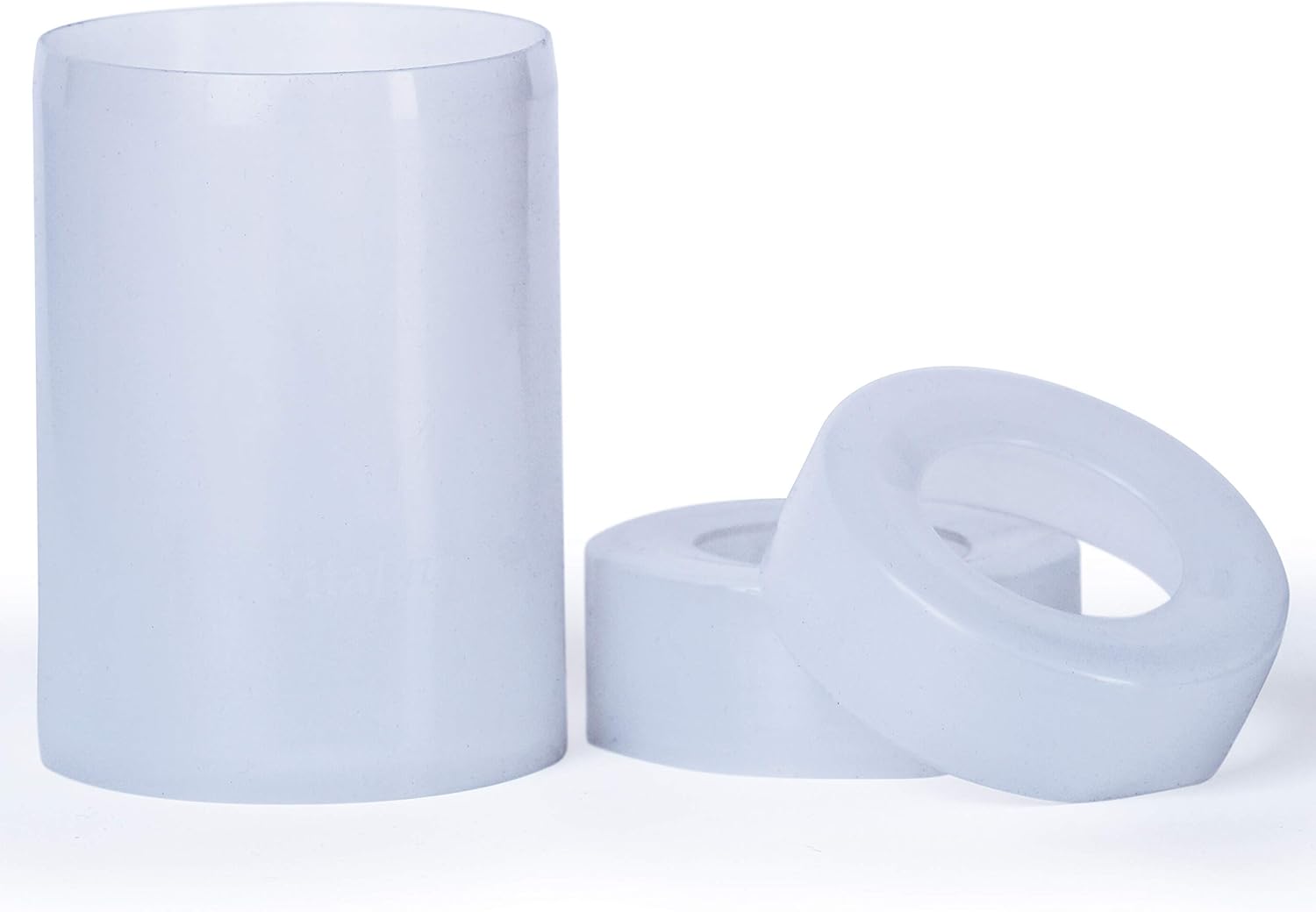 VitaJuwel HUGS Silicone Gemstone Water Bottle ViA Grip Sleeves Cloud White Silicone