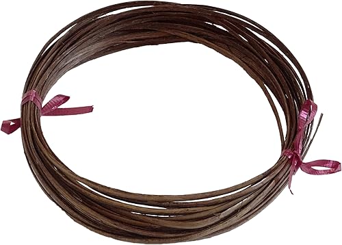 Cesta de silla de muebles planos de ratán con bastón de reparación natural, marrón oscuro