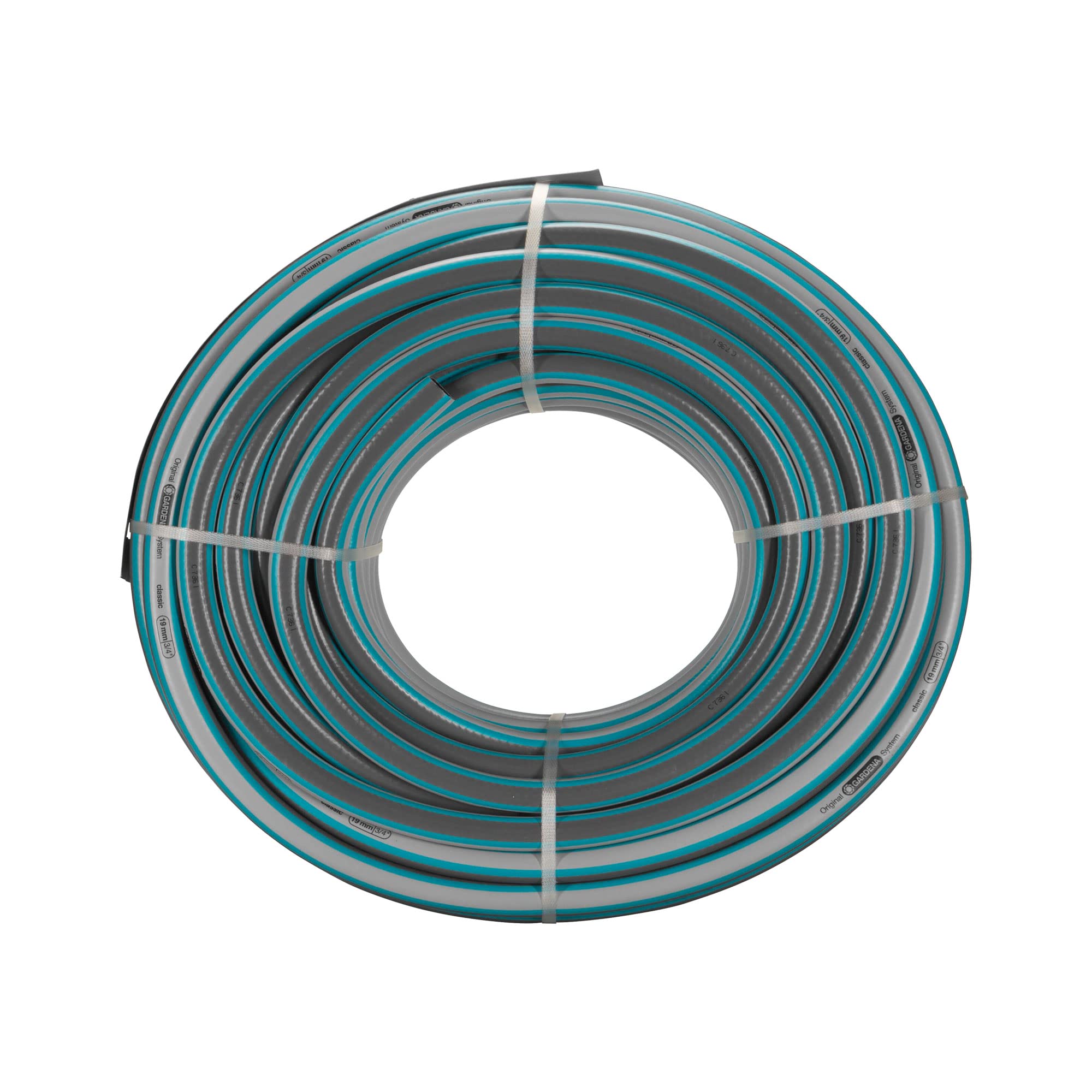Gardena Classic Schlauch 19 mm (3/4 Zoll), 50 m: Universeller Gartenschlauch aus robustem Kreuzgewebe, 22 bar Berstdruck, UV-beständig, ohne Systemteile, 12 Jahre Garantie (18025-22)