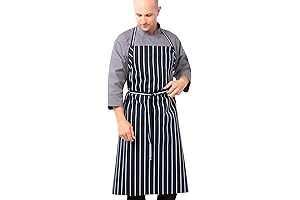 Functional Striped Apron: Protect Yourself with Style in the Kitchen