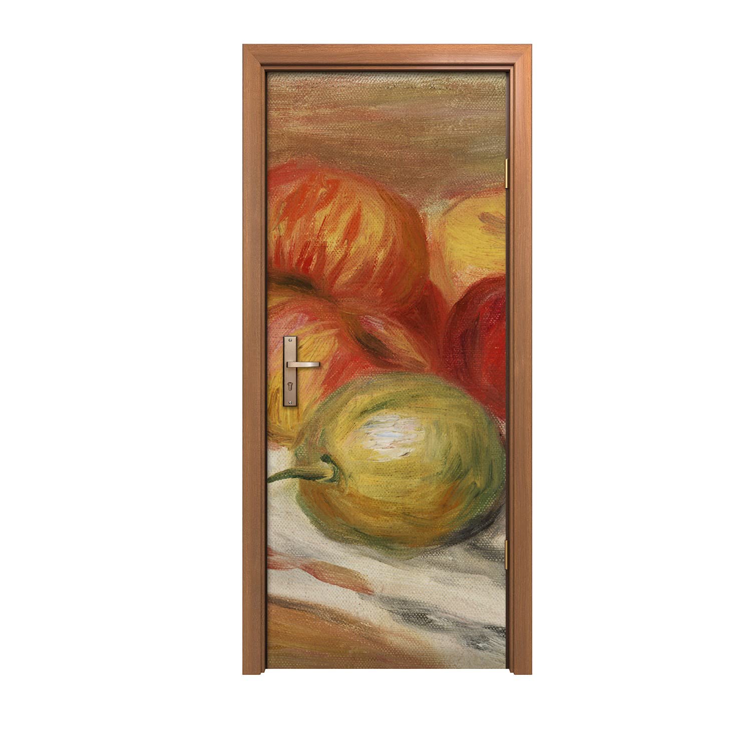 Autocollant de porte Pomme 80x200cm pour décoration murale intérieure