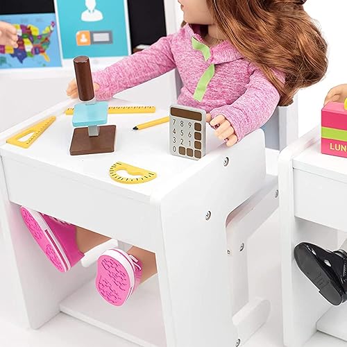 Miniatura 5 de Playtime by Eimmie - Muebles para muñecas de 18 pulgadas (juego completo de aula)