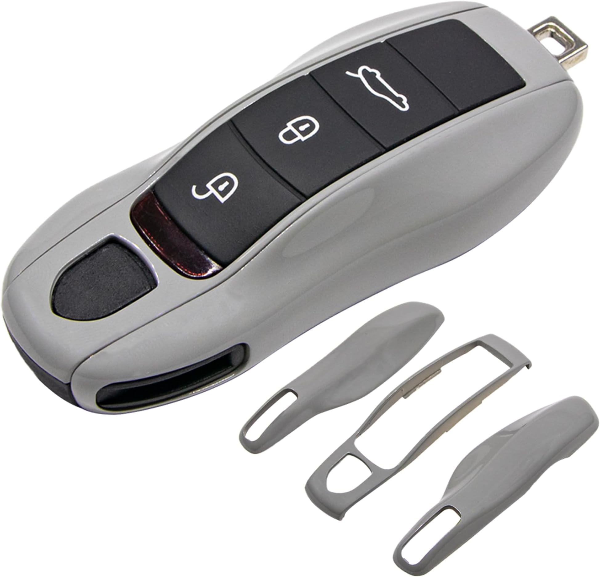 - AeroBon 3-Piece Painted Key Cover Key Fob Shell Compatible with Porsche Key Shell Replacement (MK1, Chalk)