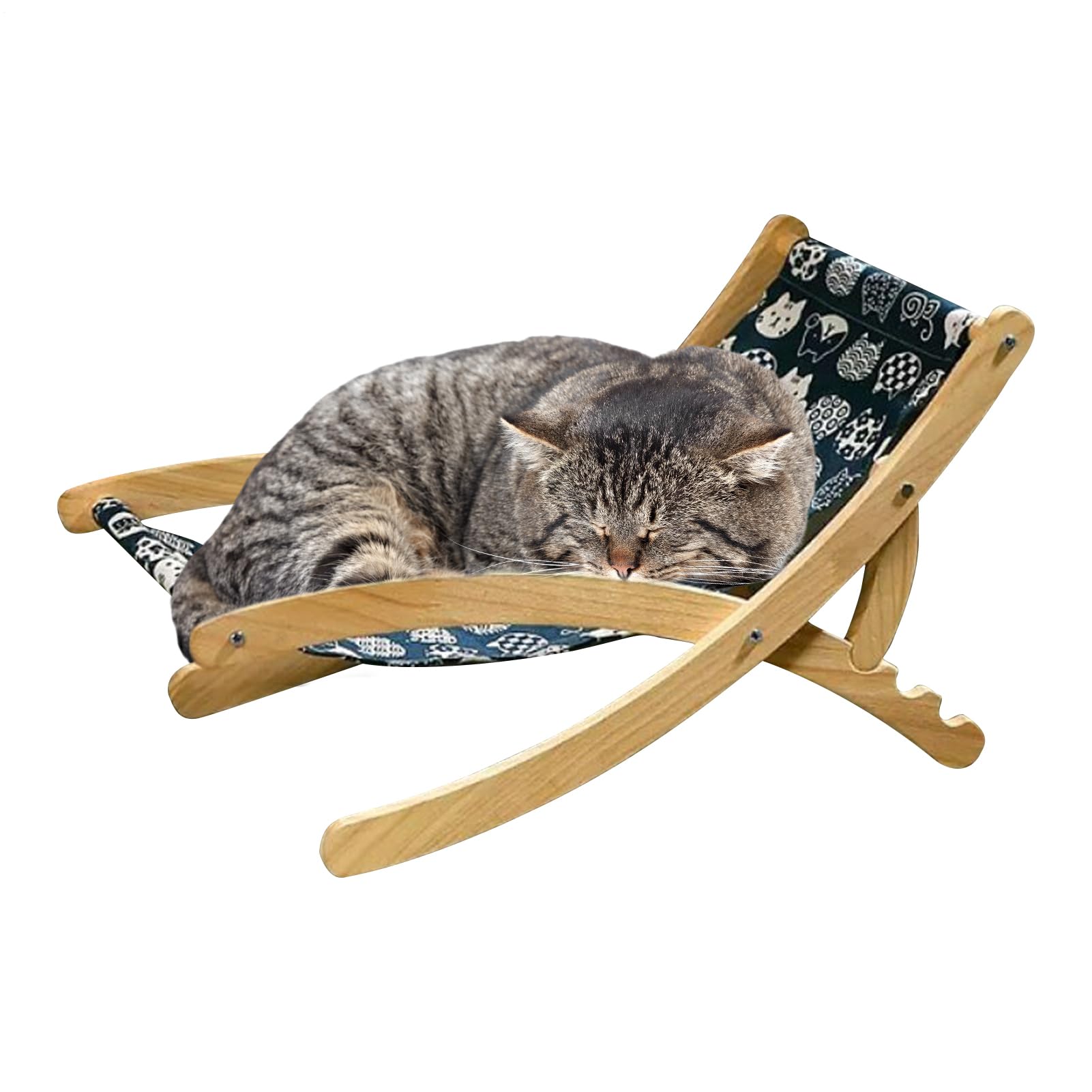 Katzen Kratzstuhl | Verstellbarer Hängematten Stuhl | Klappbare Möbel für Haustiere Wohnzimmer Schlafzimmer Terrasse Tierarztpraxis | Komfort Pet Chair Katzenbett