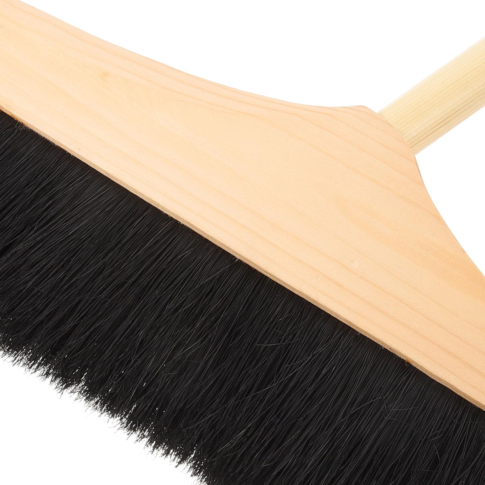 Miękkie włosie 90 cm długa rączka drewniana miotła, do wewnątrz i na zewnątrz, delikatna szczotka do czyszczenia dywanów, płytek i użytku domowego/biurowego