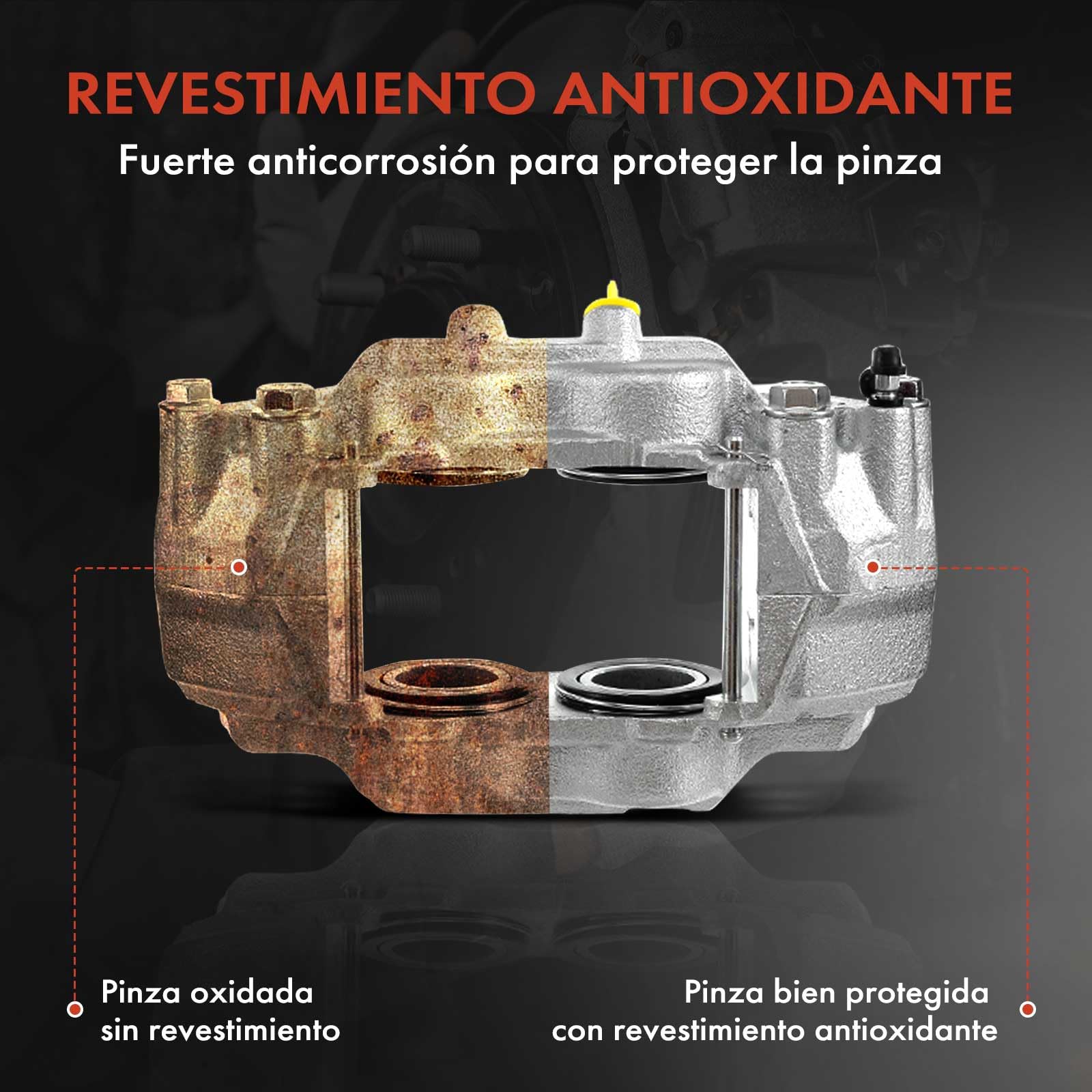 Frankberg 2x Pinza de freno Eje delantero izquierdo derecho Compatible con Land Cruiser Prado J12 GRJ12/KDJ12/KZJ12/LJ12/TRJ12 GX J12 4 Runner N21 Replace# 4775060130