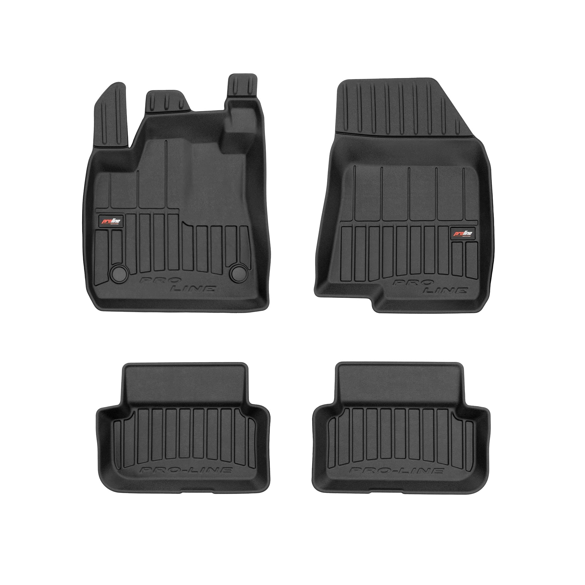 FROGUM ProLine 3D Ekskluzywne korytkowe dywaniki samochodowe gumowe premium do Dacia Sandero III od 2020 I Najwyższe ranty