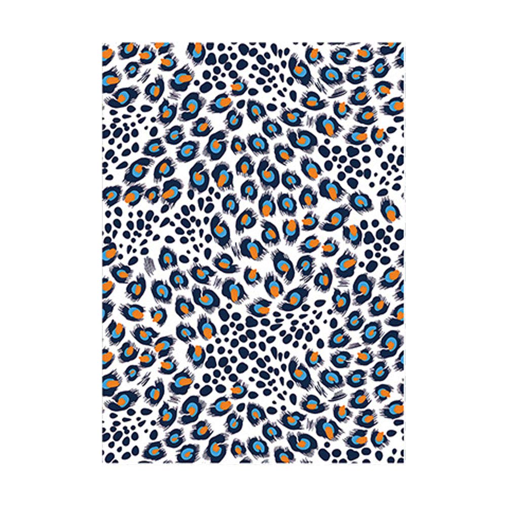 Papel tapiz de animales de leopardo vinilo autoadhesivo extraíble 40cmx2.5m para muebles y cajón