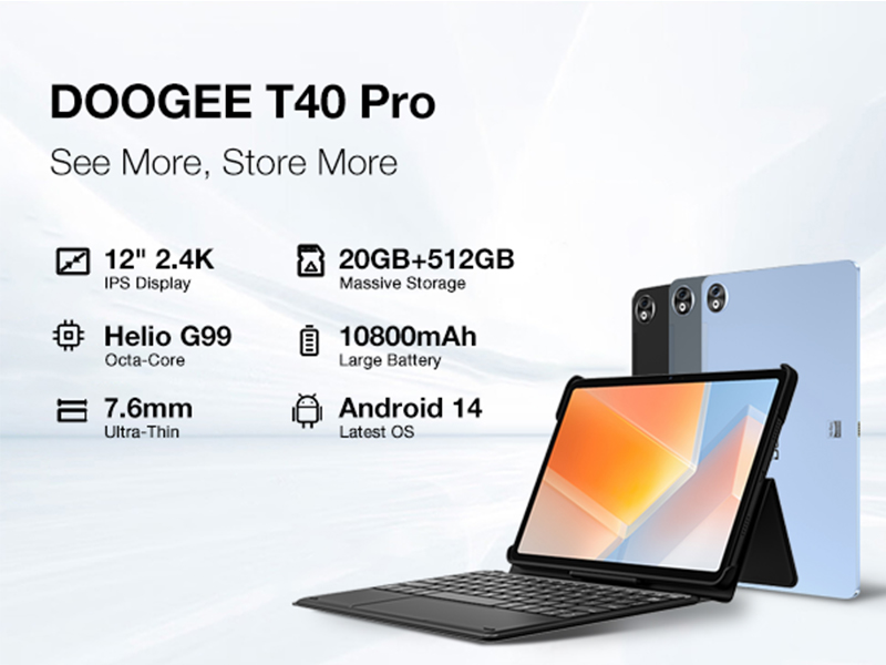 Amazon.com : DOOGEE T40PRO 12 inch Tablet, Android 14 Tablets with