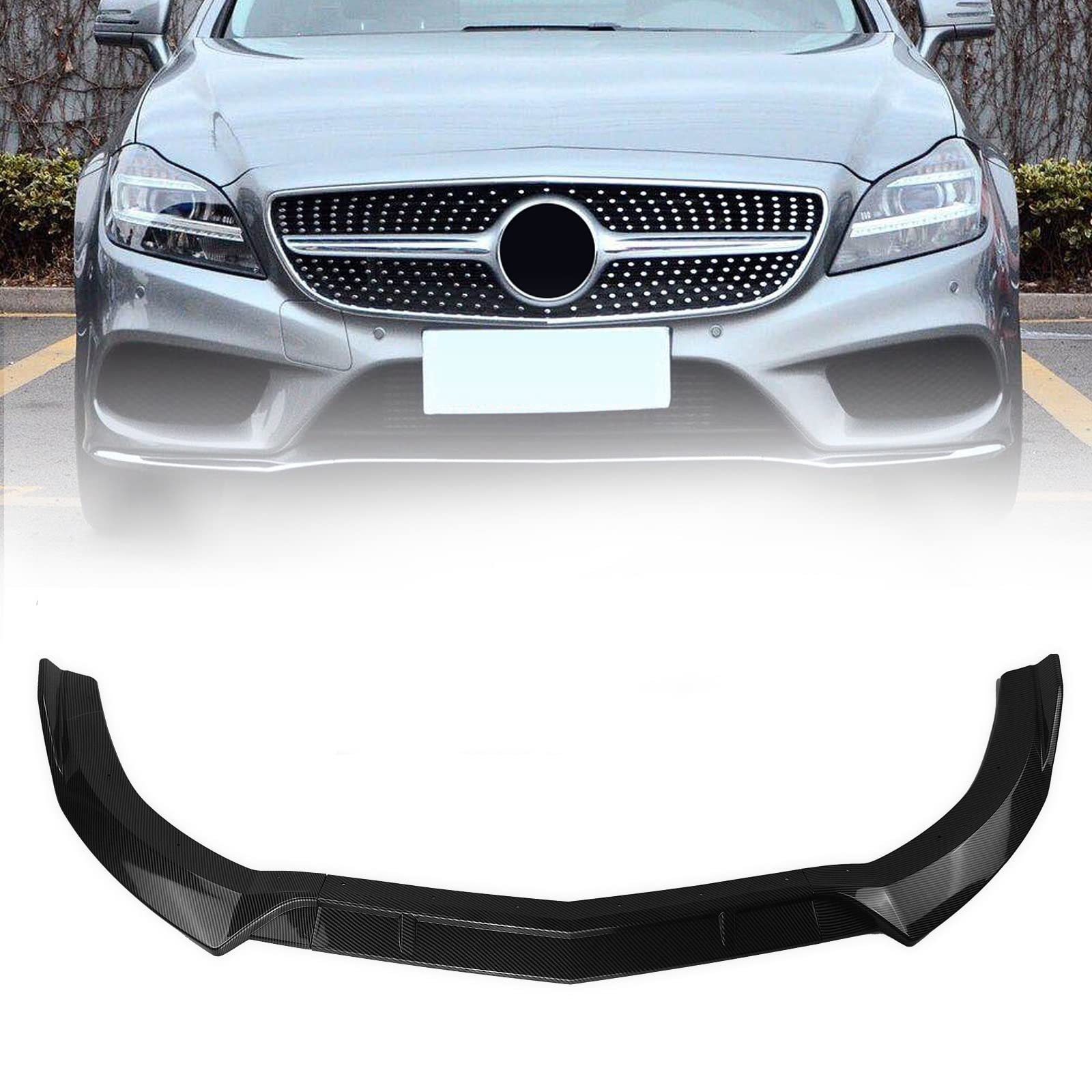 Séparateur de lèvre de becquet avant carbone pour Benz W218 CLS look sport chic