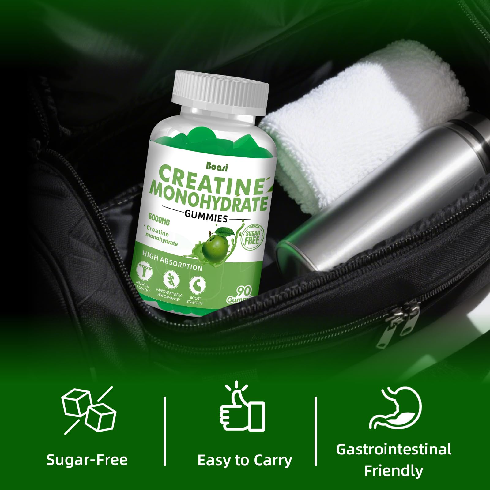 Creatine Monohydrate Gummies 5g, for Muscle Strength,Muscle Builder — Amazon image 3