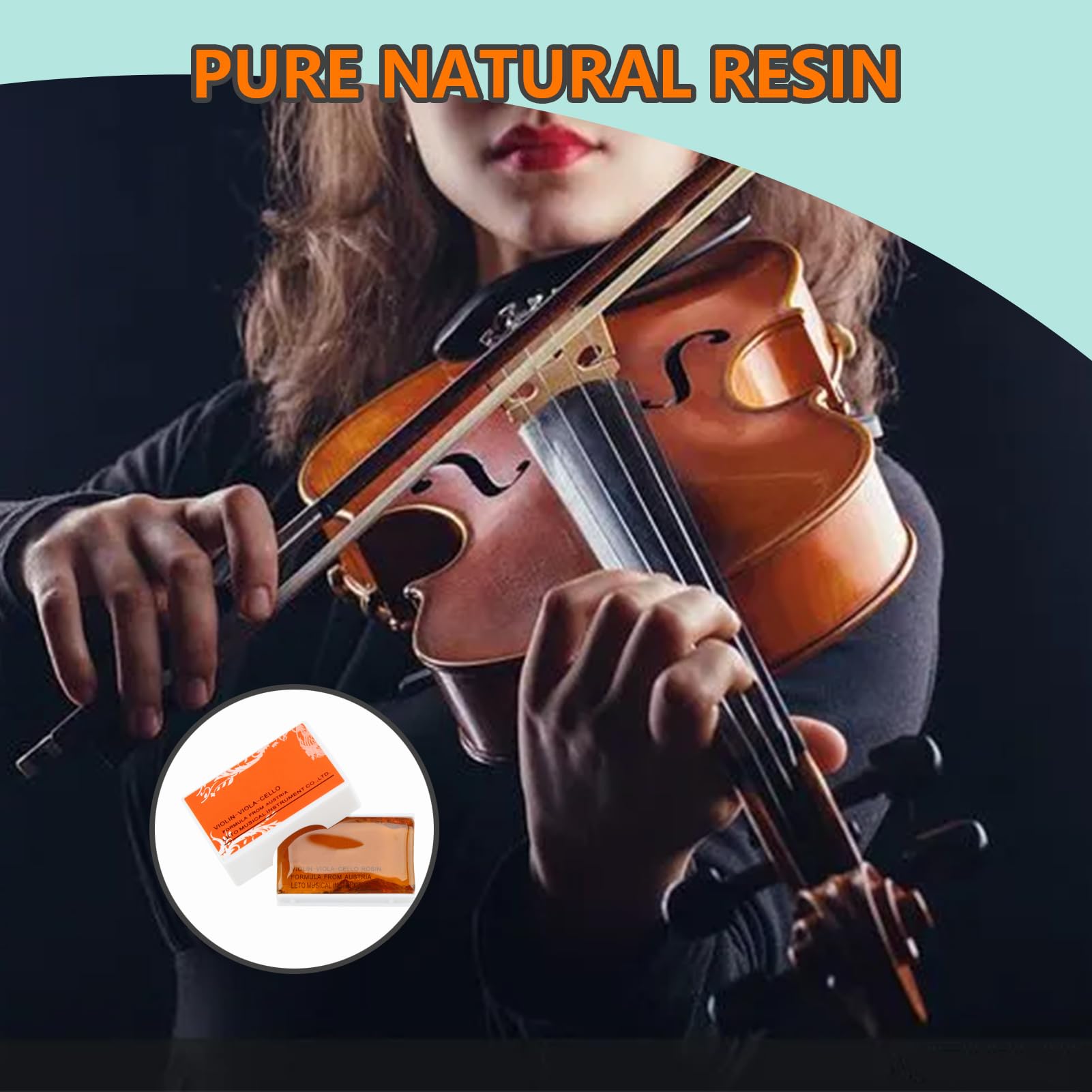 3 Colofonie Per Violino - Bassa Polvere, Qualità Professionale, Per Violino/Viola/Violoncello - Con Scatola - Foto 11