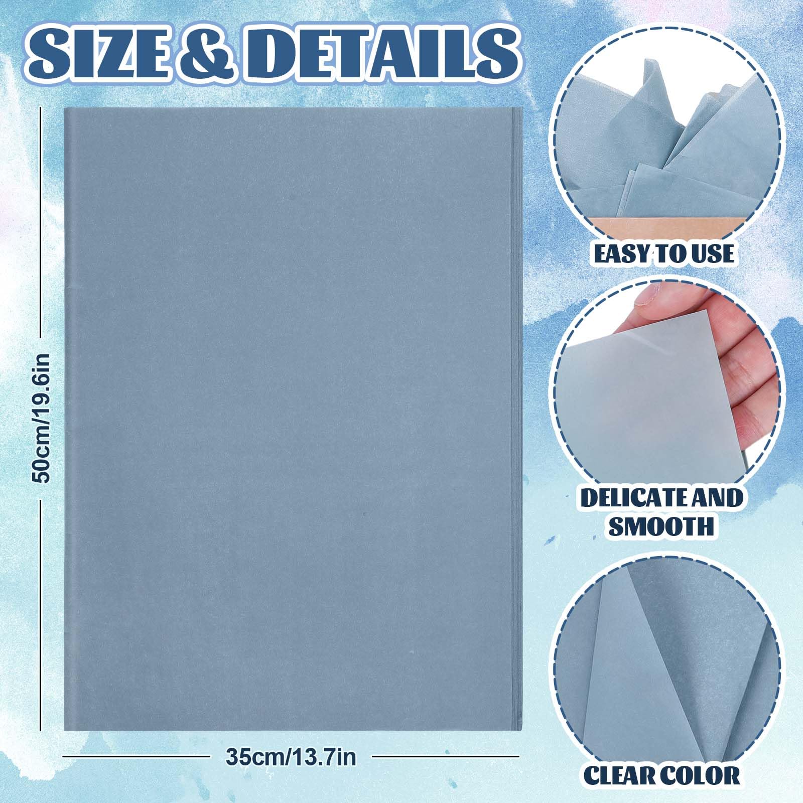 blue tissue paper for wedding dress PMLAND Premium Quality Gift Tissue Wrapping Paper - blue