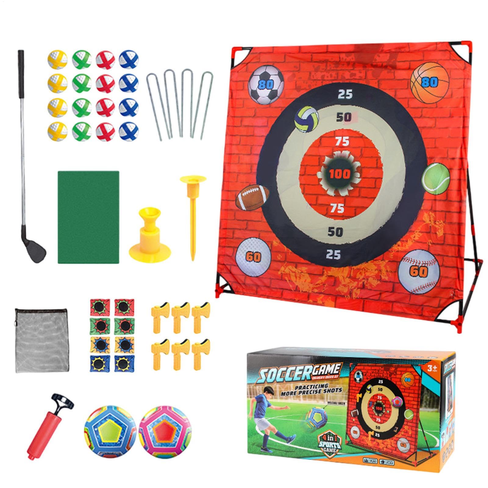 Giocattoli Da Golf per Bambini, Gioco Di Putter Al Coperto Quattro In, Giocattolo Interattivo All'aperto Attività Educativa per Prescolari A Casa
