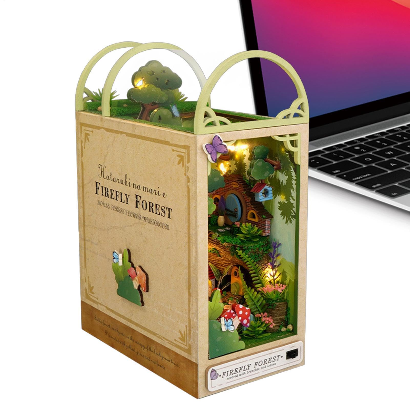 Kit Fai Da Te Per Booknook Set Di Puzzle Artigianale Decorativo | Libreria Booknook In Stile Casa Delle Bambole Per Bambini, Adulti, Famiglia, , Casa, Interni, Scuola, Compleanno