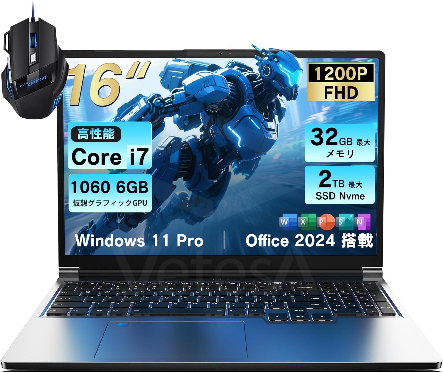 VETESA ゲーミングノートPC Co
