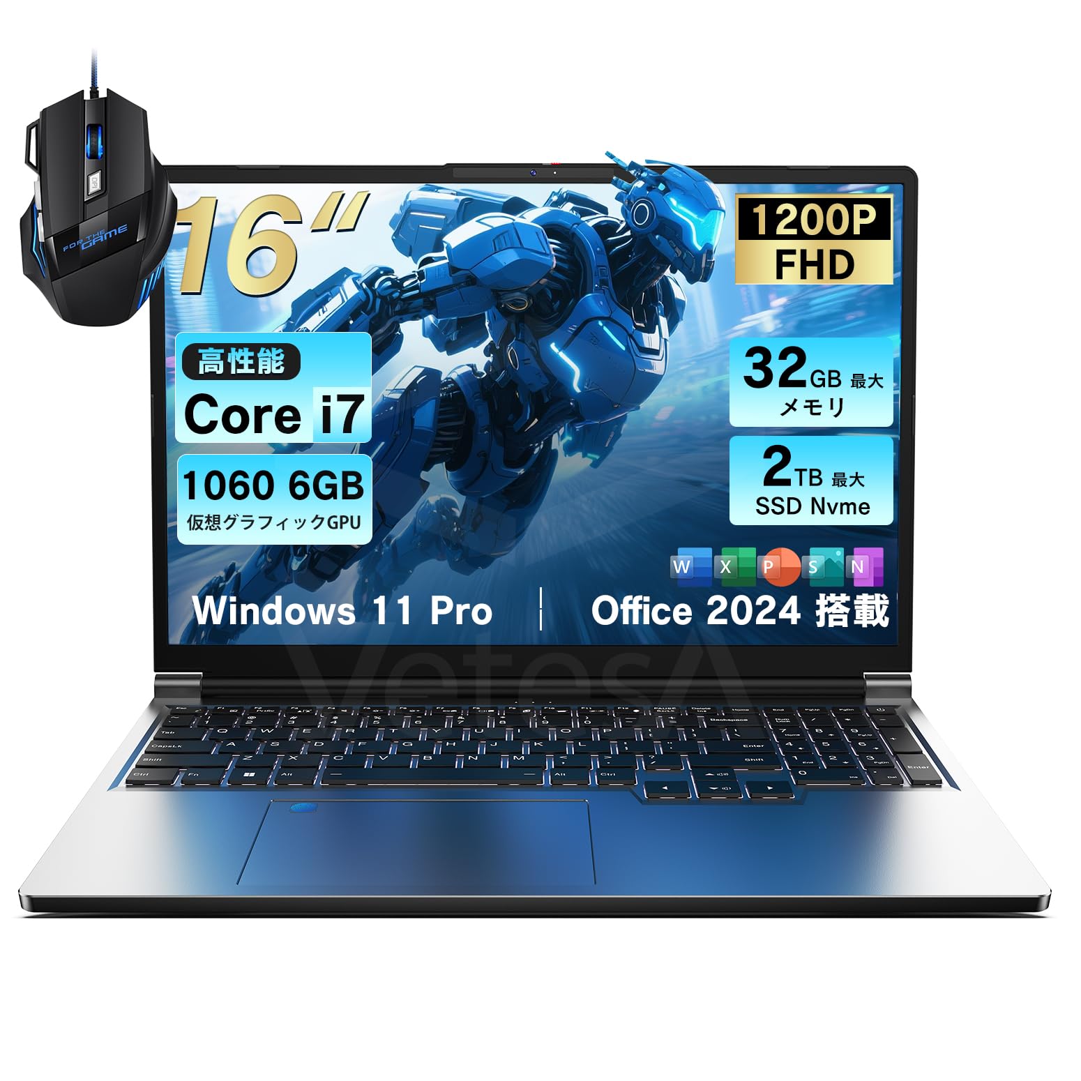 自作ゲーミングPC Windows11+office 高性能core i7-6700 GTX1060 爆速SSD240GB+HDD3TB/メモリー16GB/USB3.0/DVDマルチ/便利なソフト多数 即納】Intel Core i7-8700 / Geforce GTX1060 / メモリ DDR4 16GB