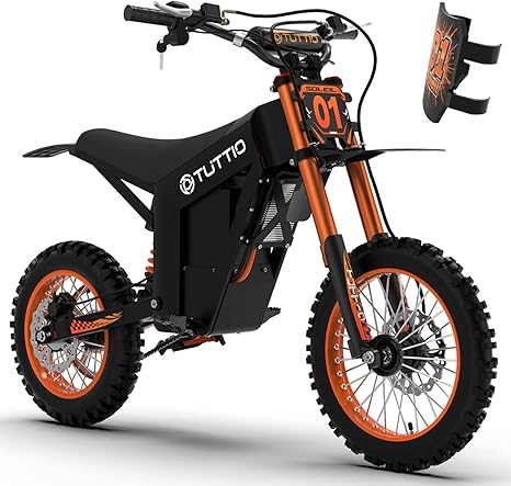 Tuttio Electric Dirt Bike Teens Adults Electric Bike 48V 21AH Removable Battery with Hydraulic Brakes (21AH Dirt Bike)