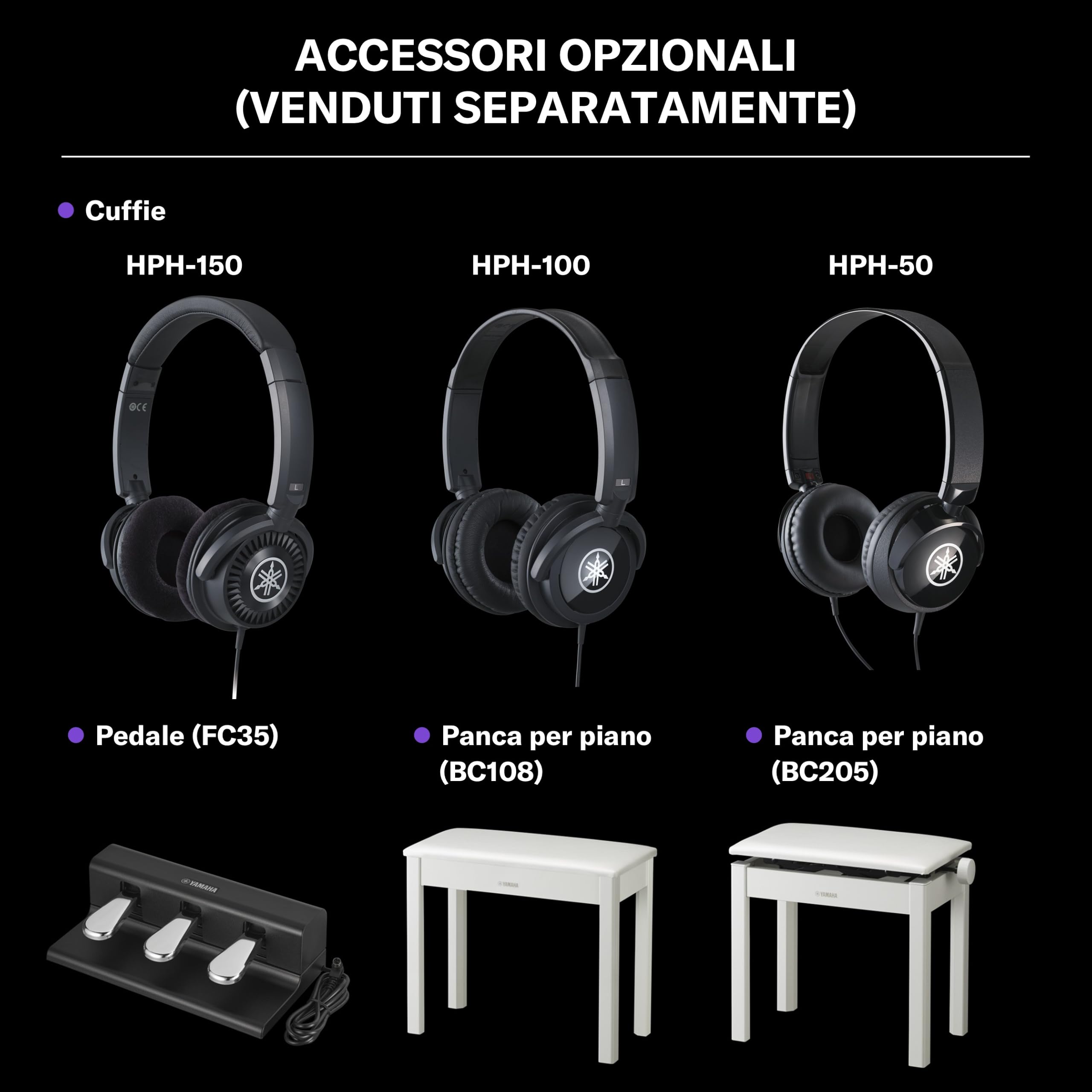 YAMAHA YDP-146 Pianoforte Digitale – 88 Tasti Pesati GHS, Suono CFX Concert Grand, Speaker Stereo 8W, Bluetooth, 3 Pedali, Ideale per Casa e Principianti – Bianco