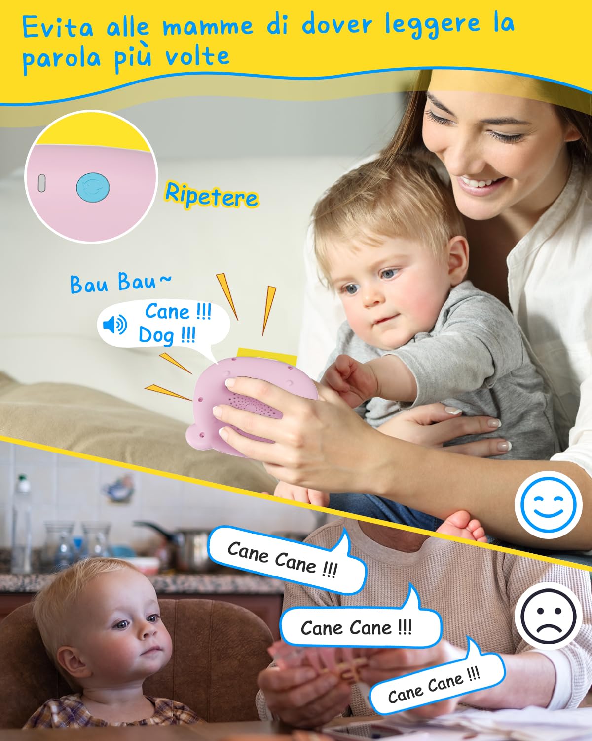 Winnrok 510 Parole Schede Flash Cards, Flashcards Bambini Italiano, Giochi Montessori Bambini 2 Anni, Autismo Giochi Educativi, Imparare a parlare Colori Numero Animali, Regalo di Natale Rosa