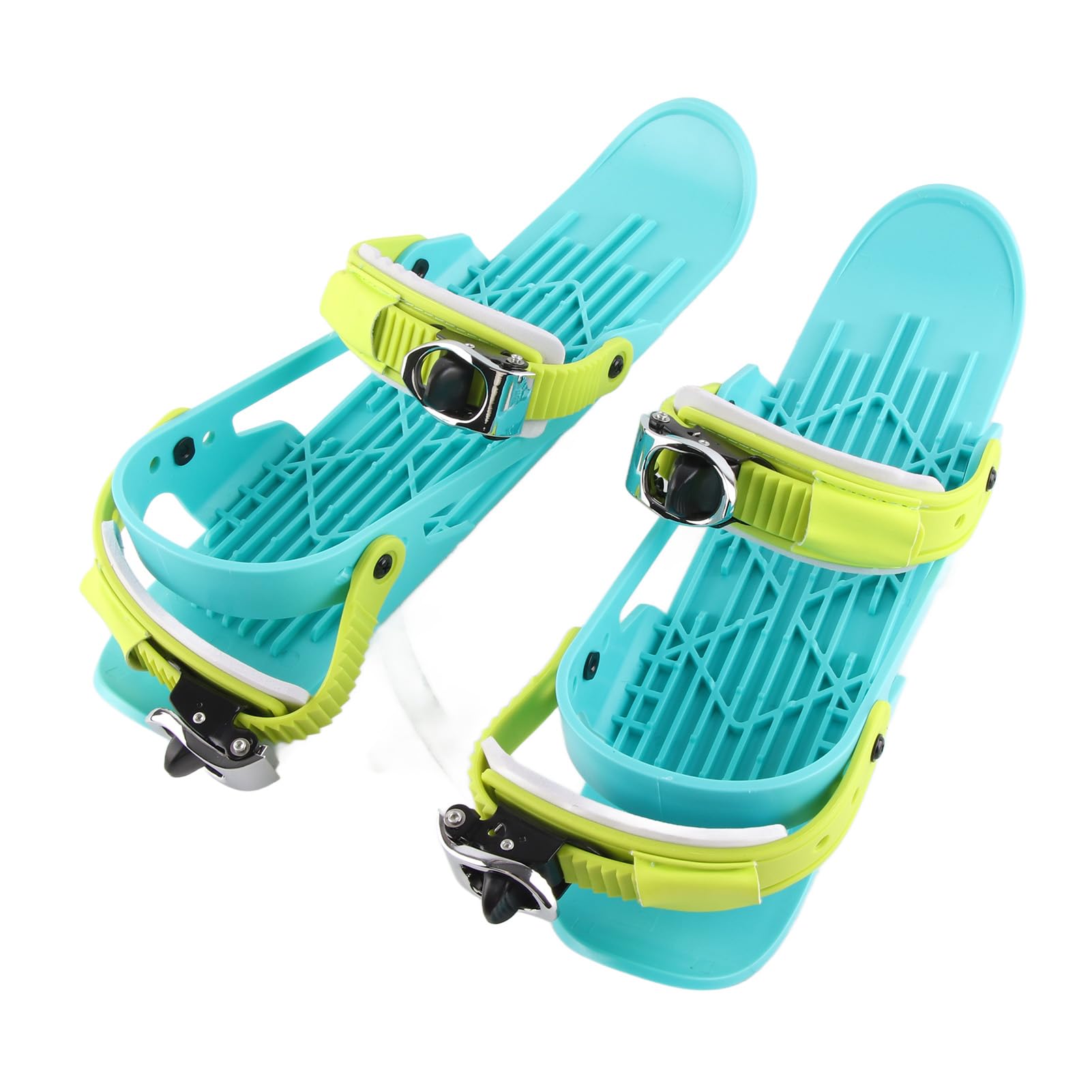 Generic Regulowane Mini Buty Narciarskie Easy Stop Metalowe Krawędzie Snowboardowe dla Dzieci, Sprzęt Zimowy, Nylonowy Stop Aluminium ABS, łyżwy w Rozmiarze 15,16 X 4,65 Cala, Zabawa w ślizganiu się