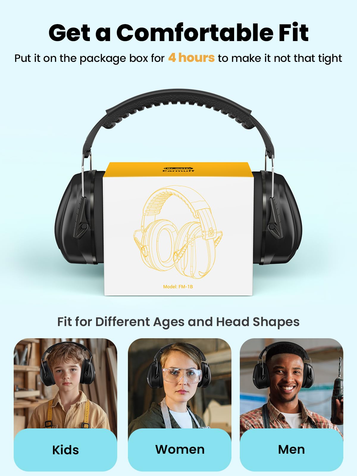 Dr.meter Hearing Protection Ear Muffs - Image 4