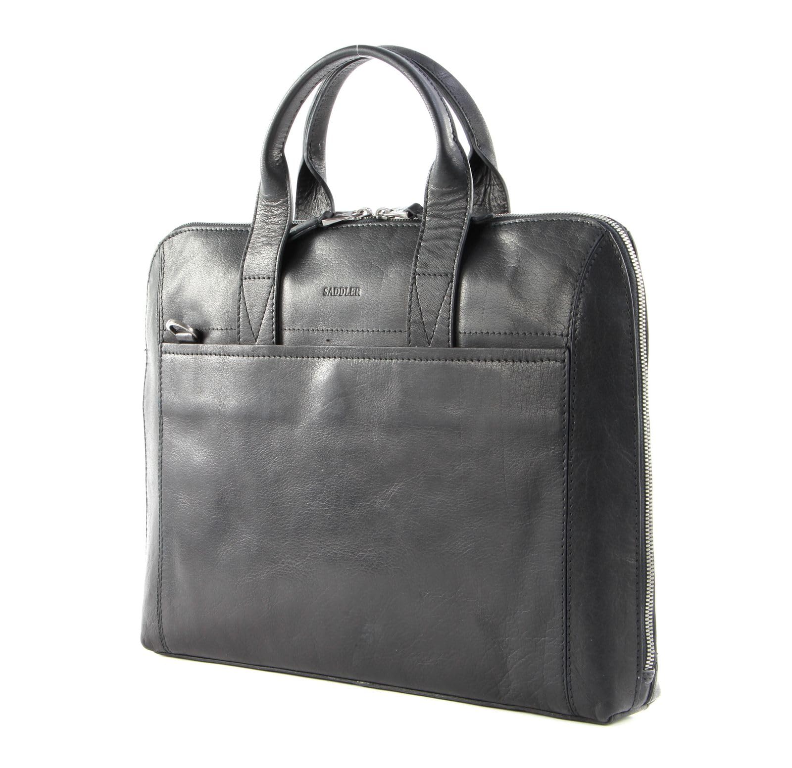 SADDLER maletín bolso bandolera con compartimento para portátil Gustav Computer Bag Black negro