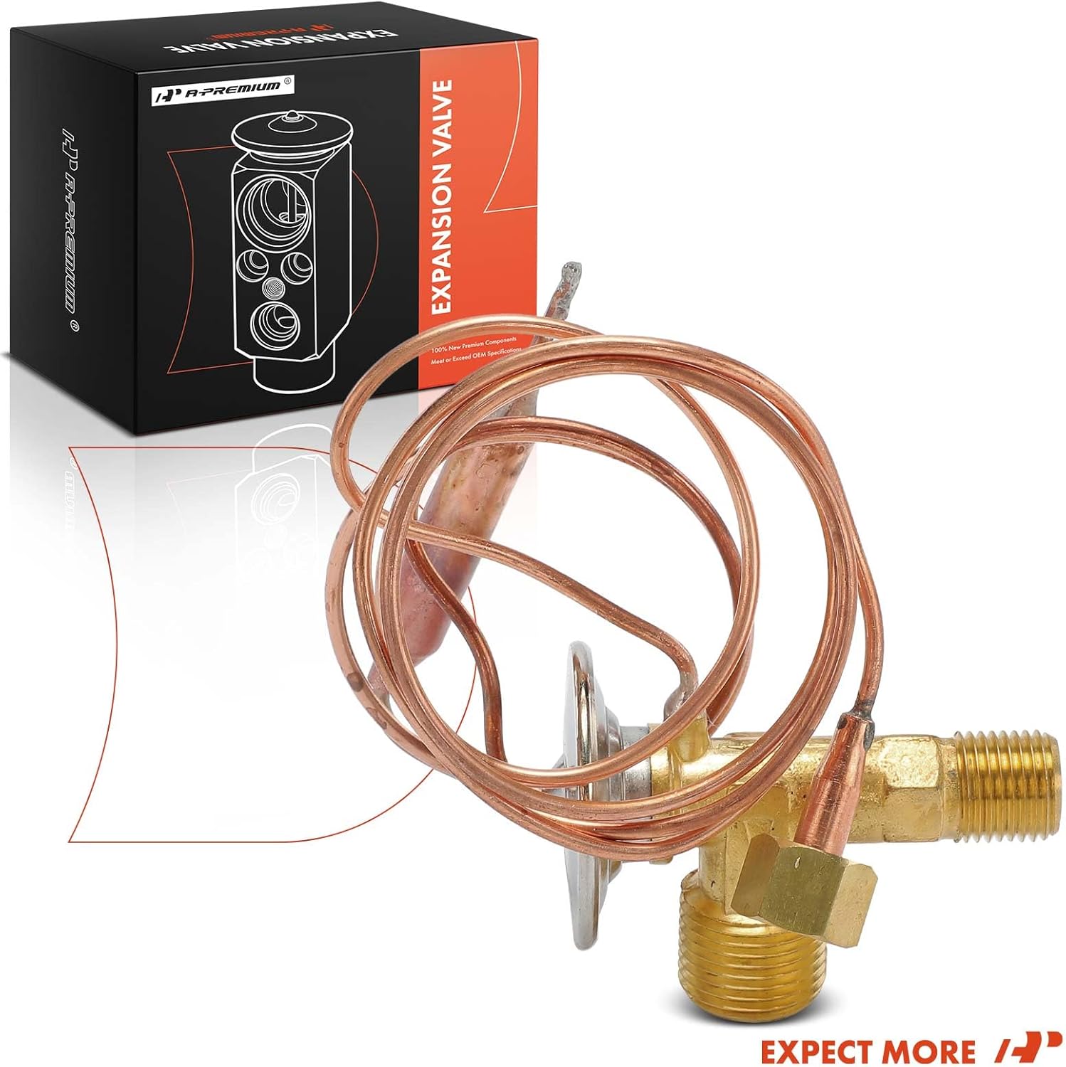 A-Premium AC Expansion Valve Compatible with Honda Civic del Sol 1993, Civic/Prelude 1992-1993, Accord 1990-1993, Prelude 1994-1995 & Acura Vigor 1992-1994