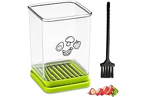 Cortador de fresas m谩s vendido: rebanador de fresas actualizado con placa de...