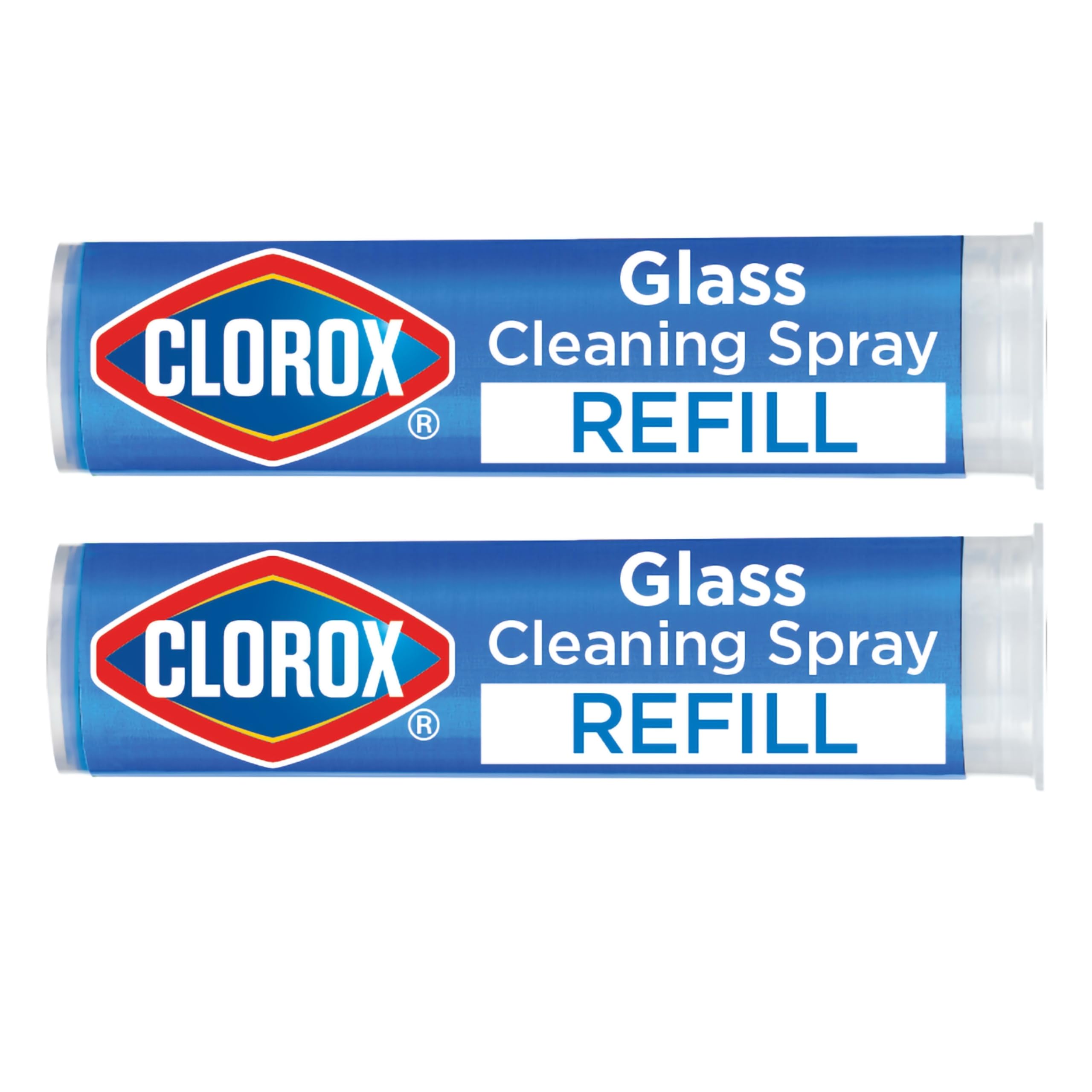Clorox Glass Cleaner Refills Glass Cleaning System for Mirrors and Window Cleaning, 2 Count