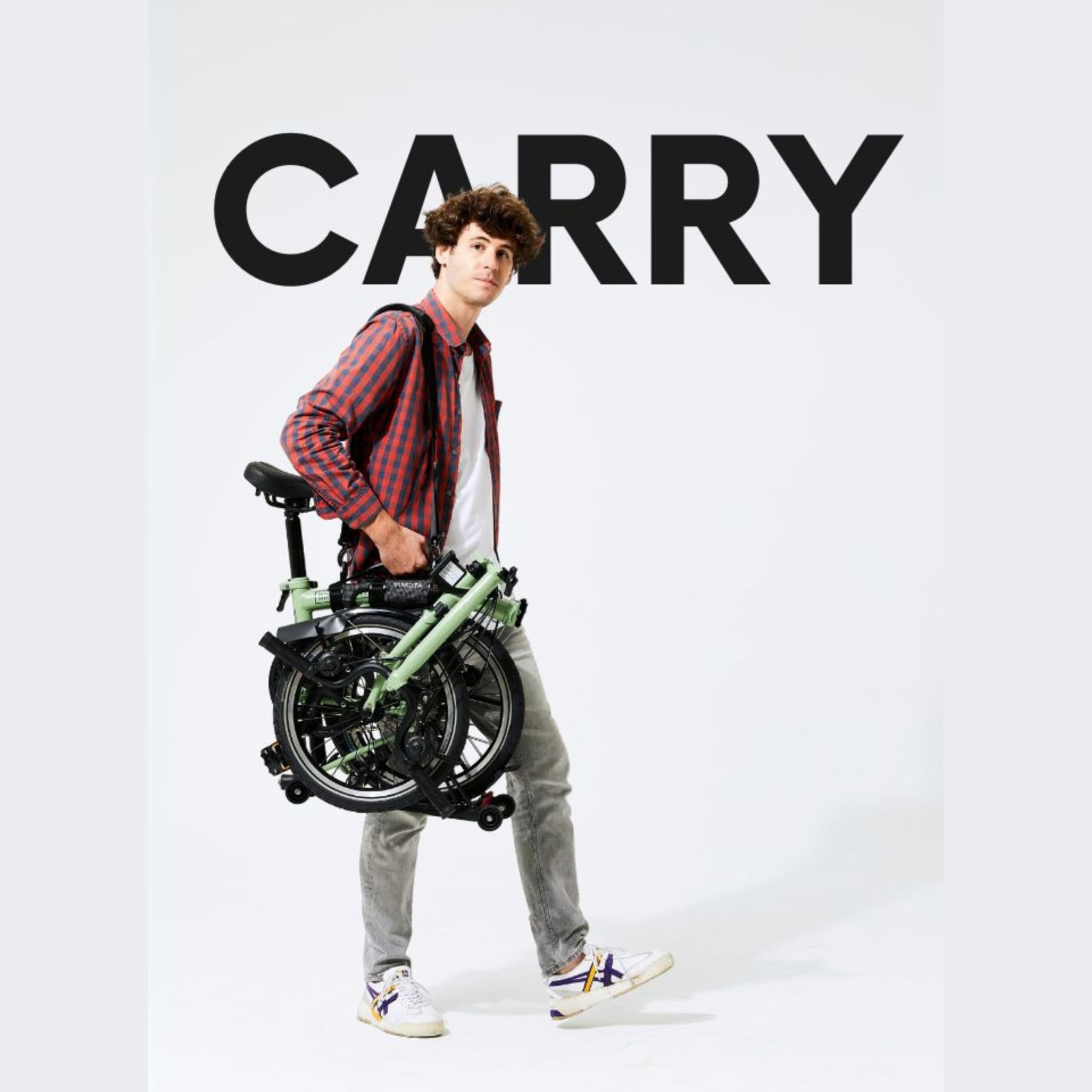 Vincita Invisibility - Custodia per bicicletta pieghevole Brompton, leggera, con custodia integrata, ideale per viaggi in treno e autobus, colore: Blu