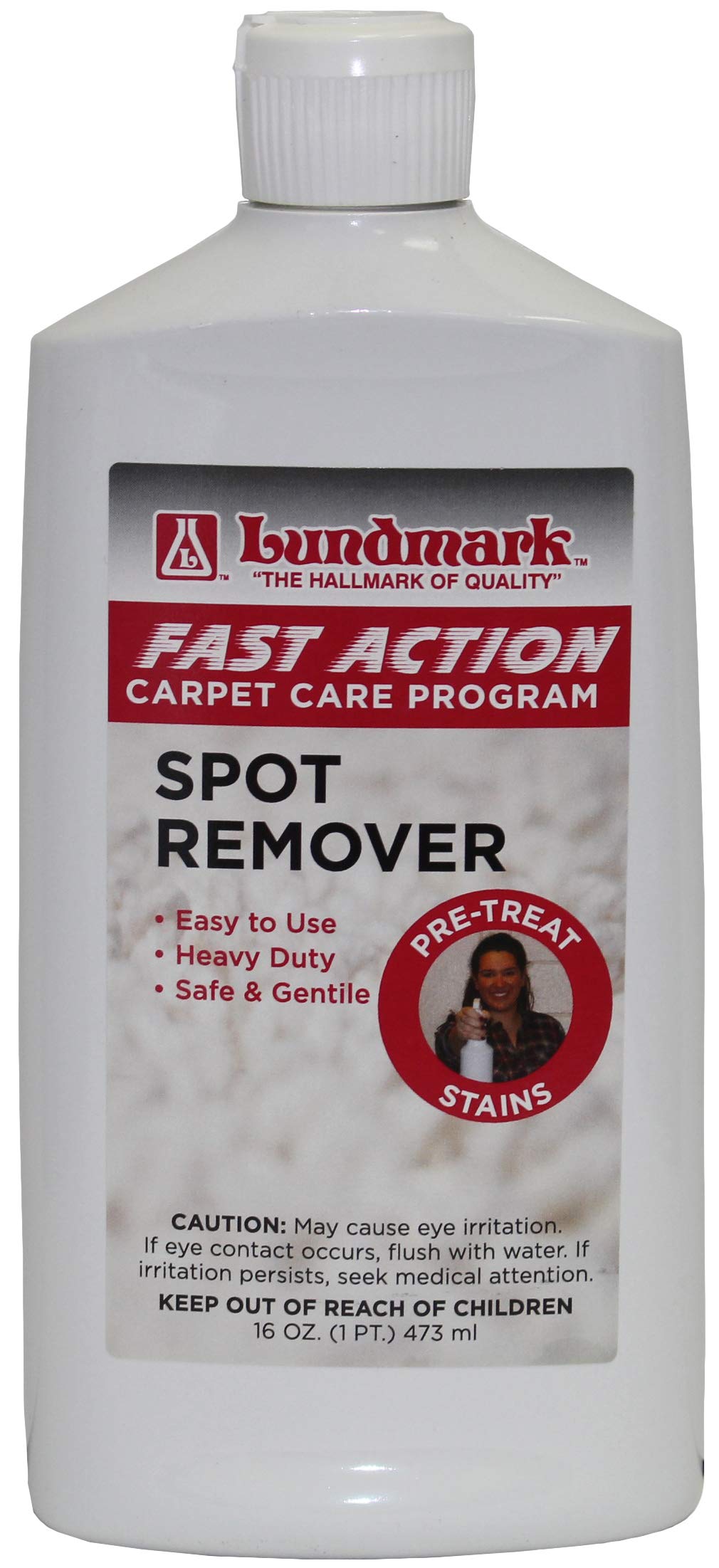 LundmarkFast Action Professional Spot Remover for Carpets & Upholstery, 16-Ounce, 6265F16