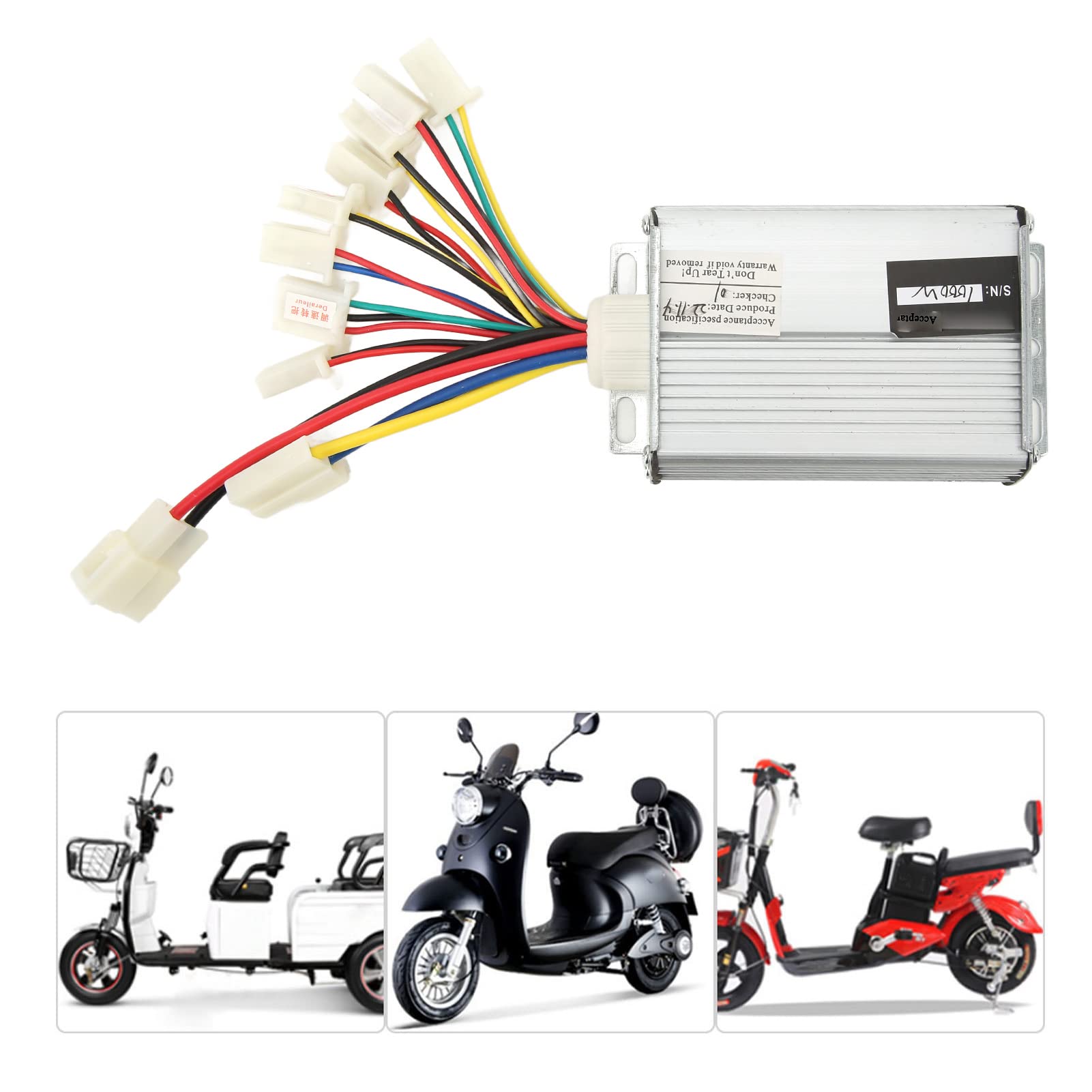 Alomejor Contrôleur de Moteur brossé pour Vélo électrique 36V 1000W Kit de Contrôle de Vitesse pour Scooter